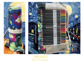 ESTUCHE ENRROLLABLE 24 LAPICES VAN GOGH + GOMA Y AFILALAPIZ | ROYMART